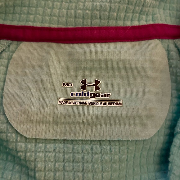 Under Armour blue 3/4 zip cold gear top - Picture 8 of 8